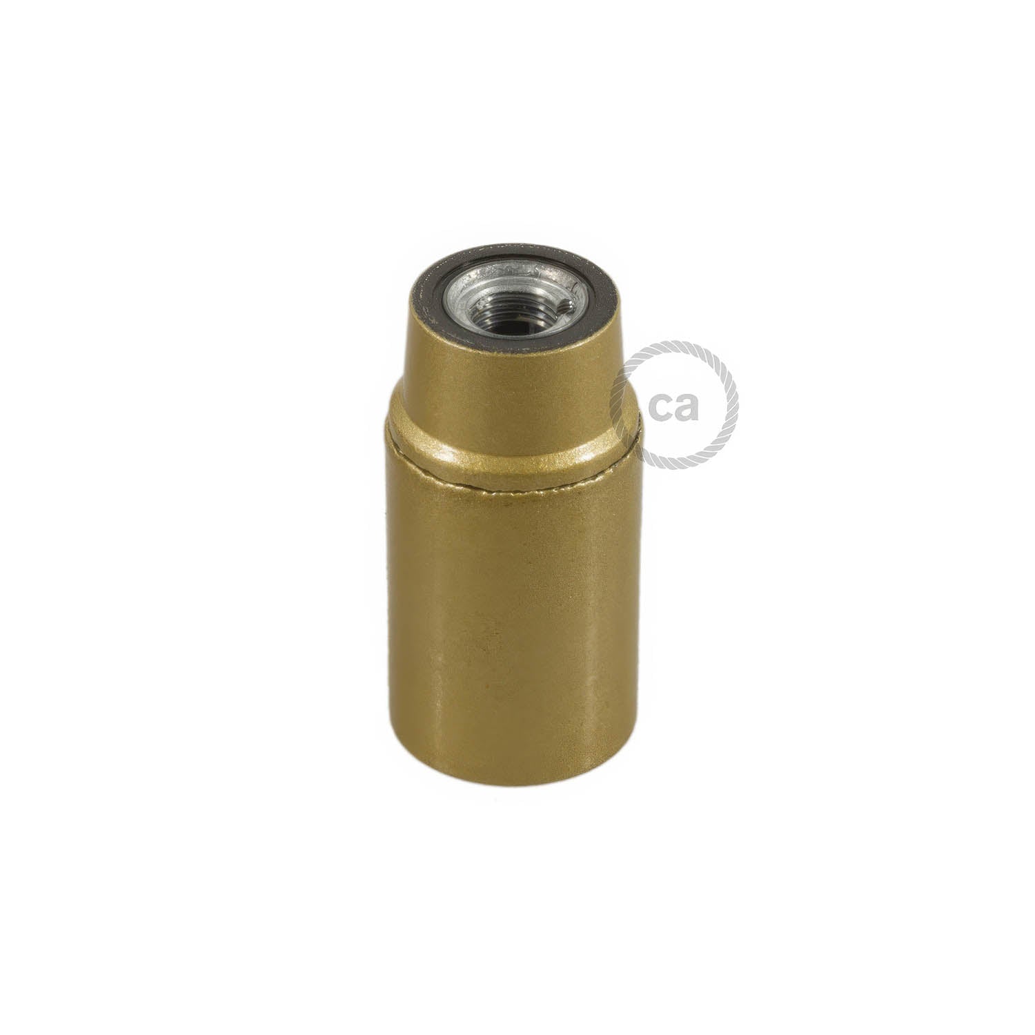 Kit portalampada E14 in bakelite - Oro