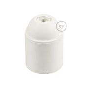 Kit portalampada E27 in termoplastica - Bianco