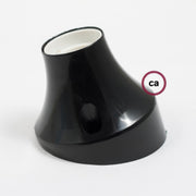 Portalampada 45° E27 a parete o soffitto in termoplastica - Nero