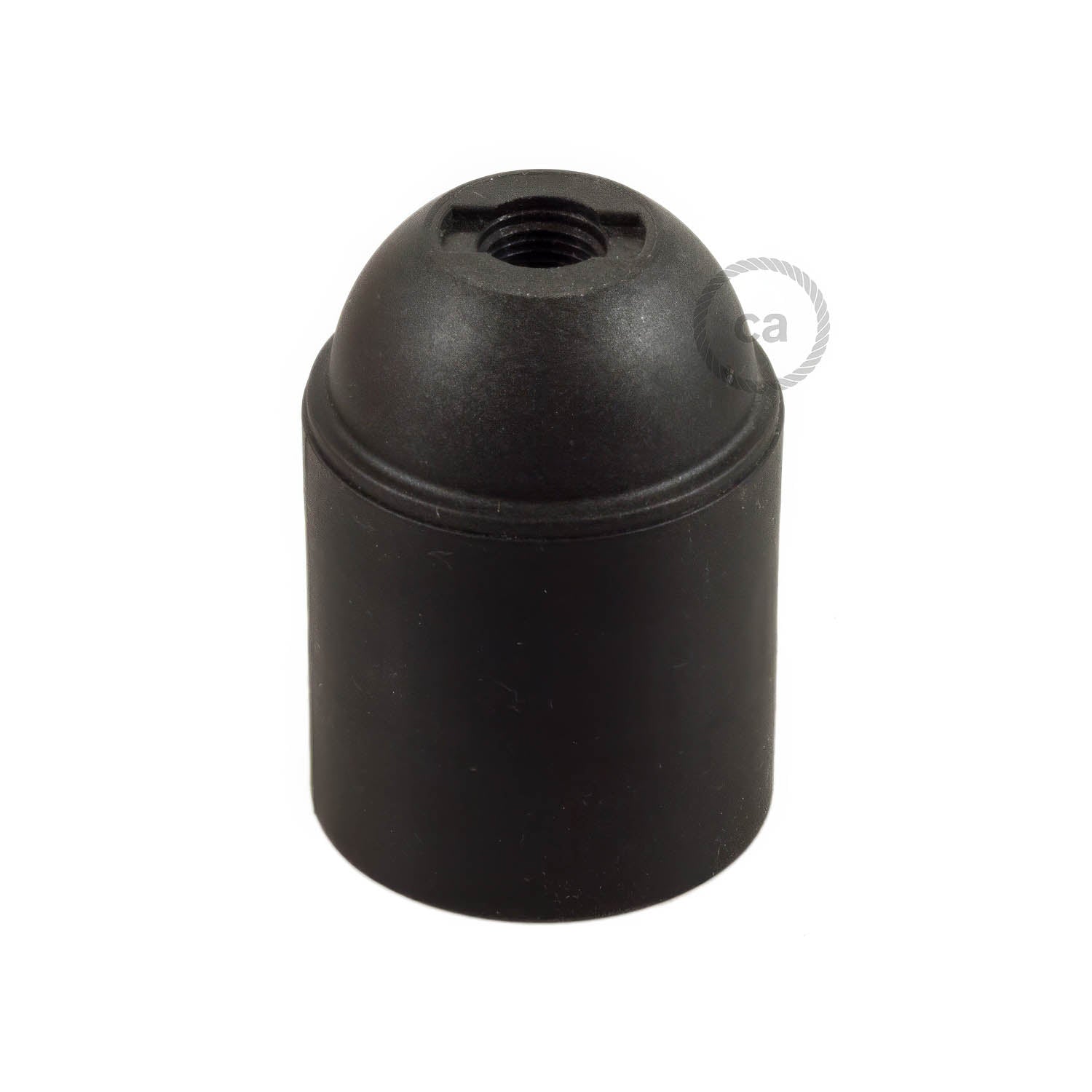 Kit portalampada E27 in termoplastica - Nero