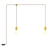 F-Snake Modulair Lampada da esterno IP65 portatile a 2 luci - Mostarda
