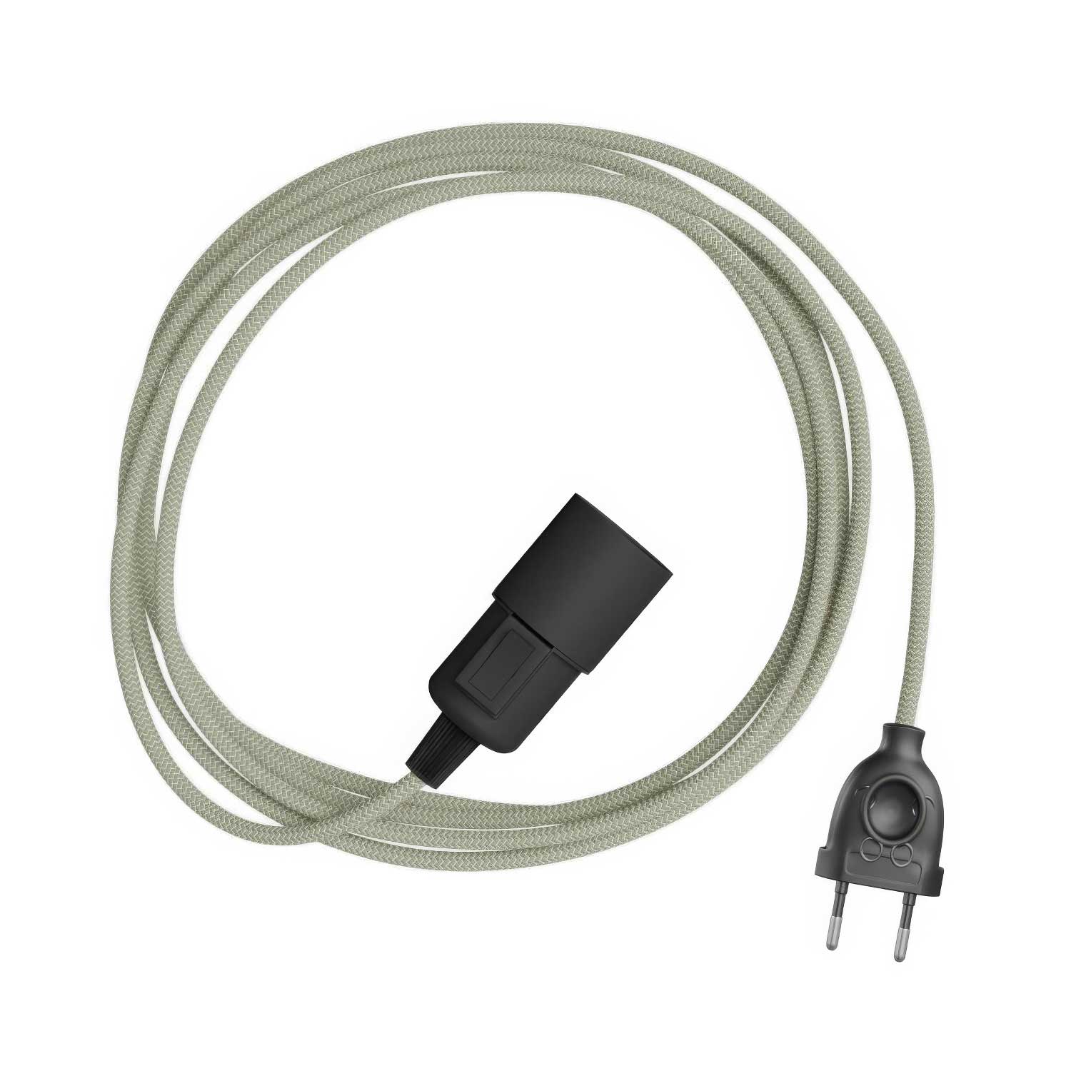 Snake Zig-Zag - Lampada plug-in con cavo in tessuto effetto Zig-Zag RD72