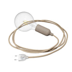 Snake Lampada in silicone con interruttore e spina - Desert Brown