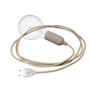 Snake Lampada in silicone con interruttore e spina - Desert Brown