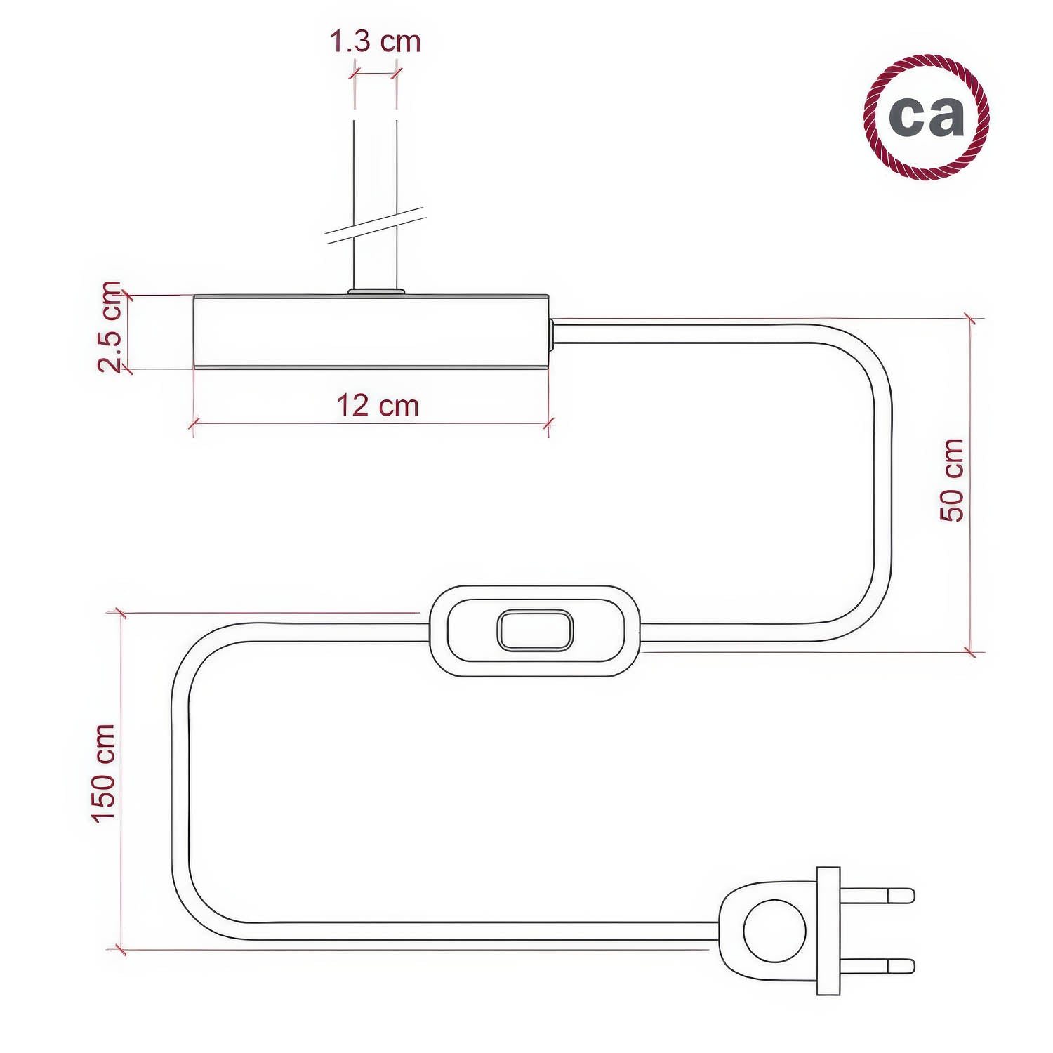 Lampada da tavolo Alzaluce Tiche in metallo - Bianco opaco