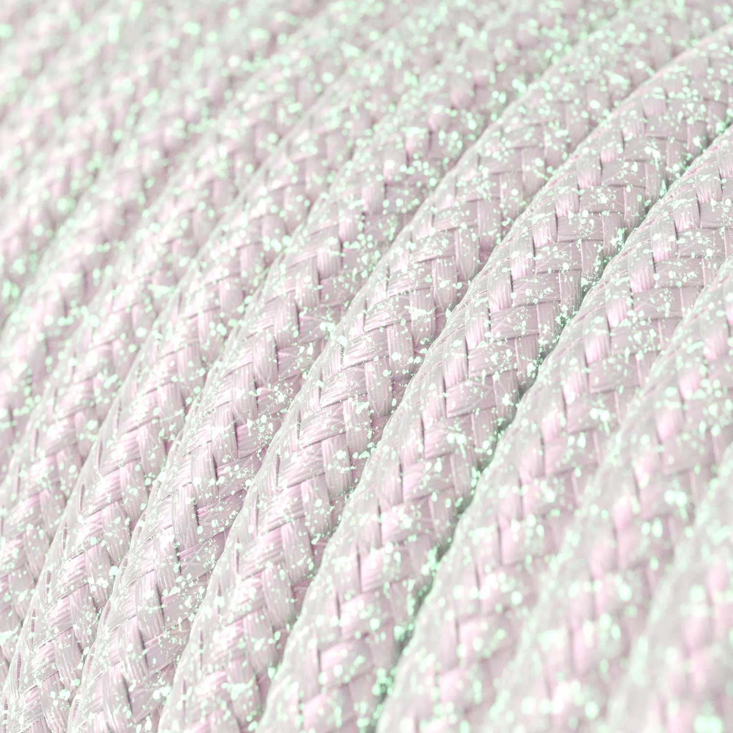 Cavo elettrico in tessuto Unicorn lucido e glitterato - L'Originale Creative Cables, per decorazioni luminose magiche - RL00