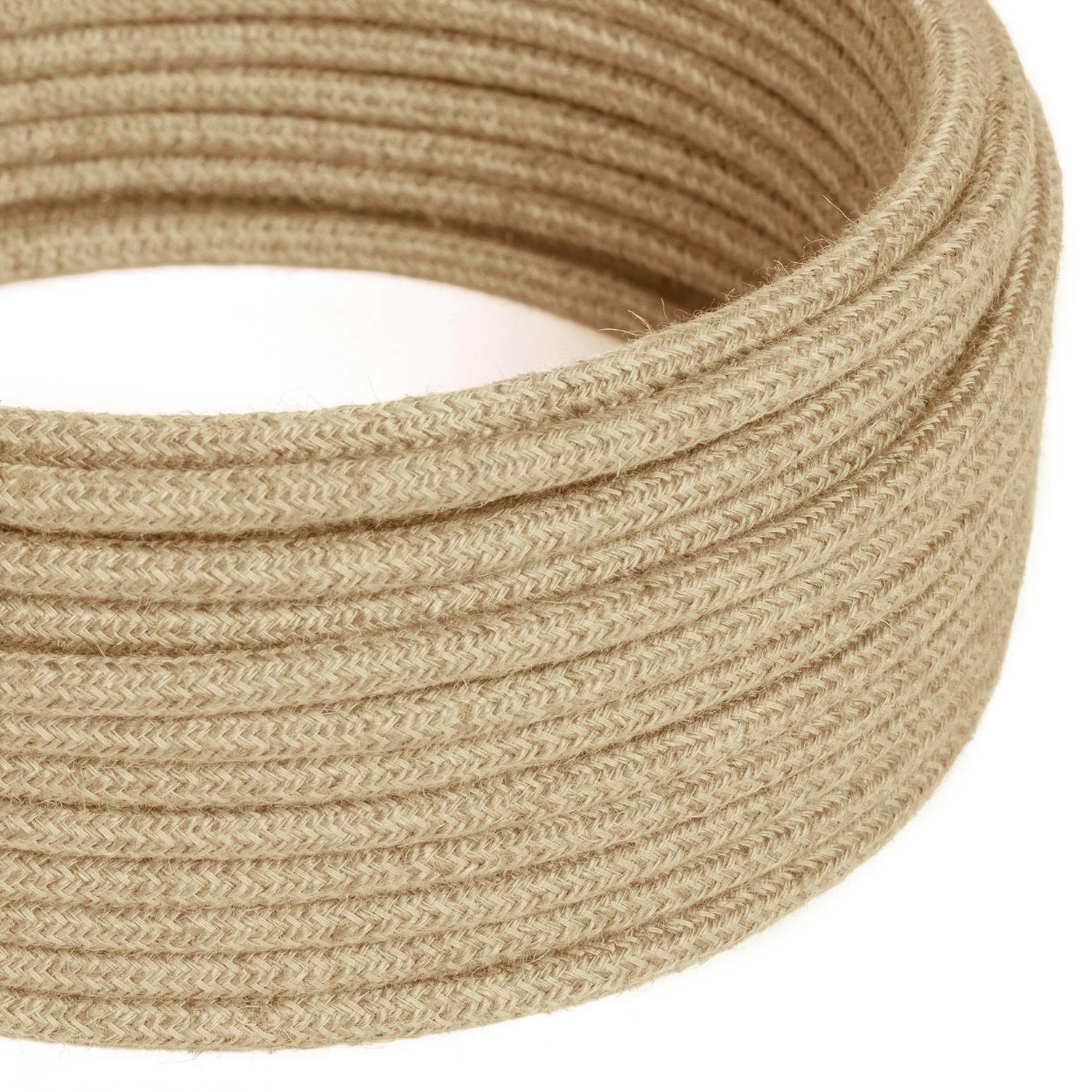 Cavo tessile Neutro in juta - L'Originale Creative-Cables - RN06 rotondo 2x0,75mm / 3x0,75mm