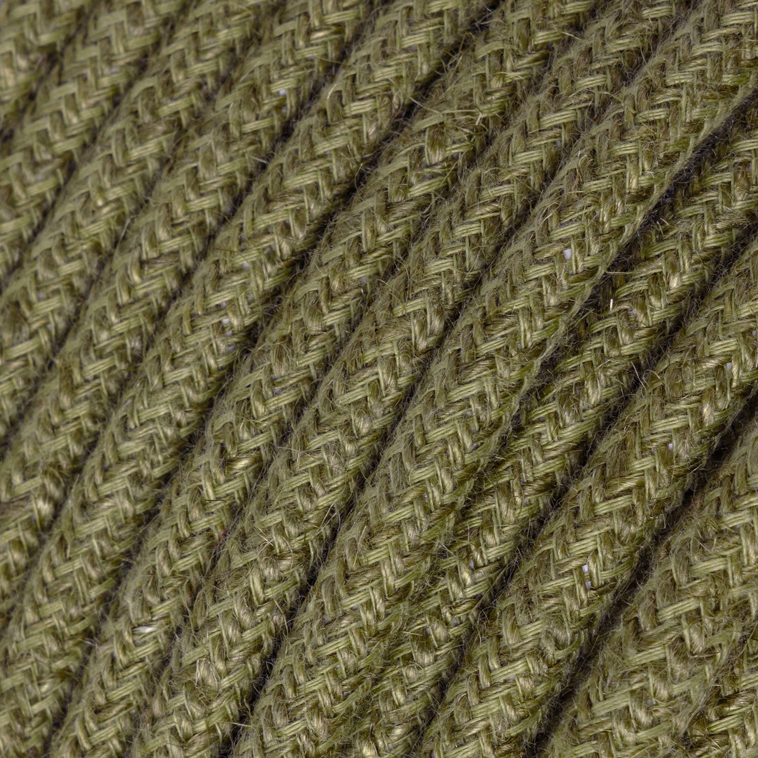 Corda elettrica per illuminazione Marrone Corteccia in juta - L'Originale Creative Cables, per creare lampade fai-da-te - RN26