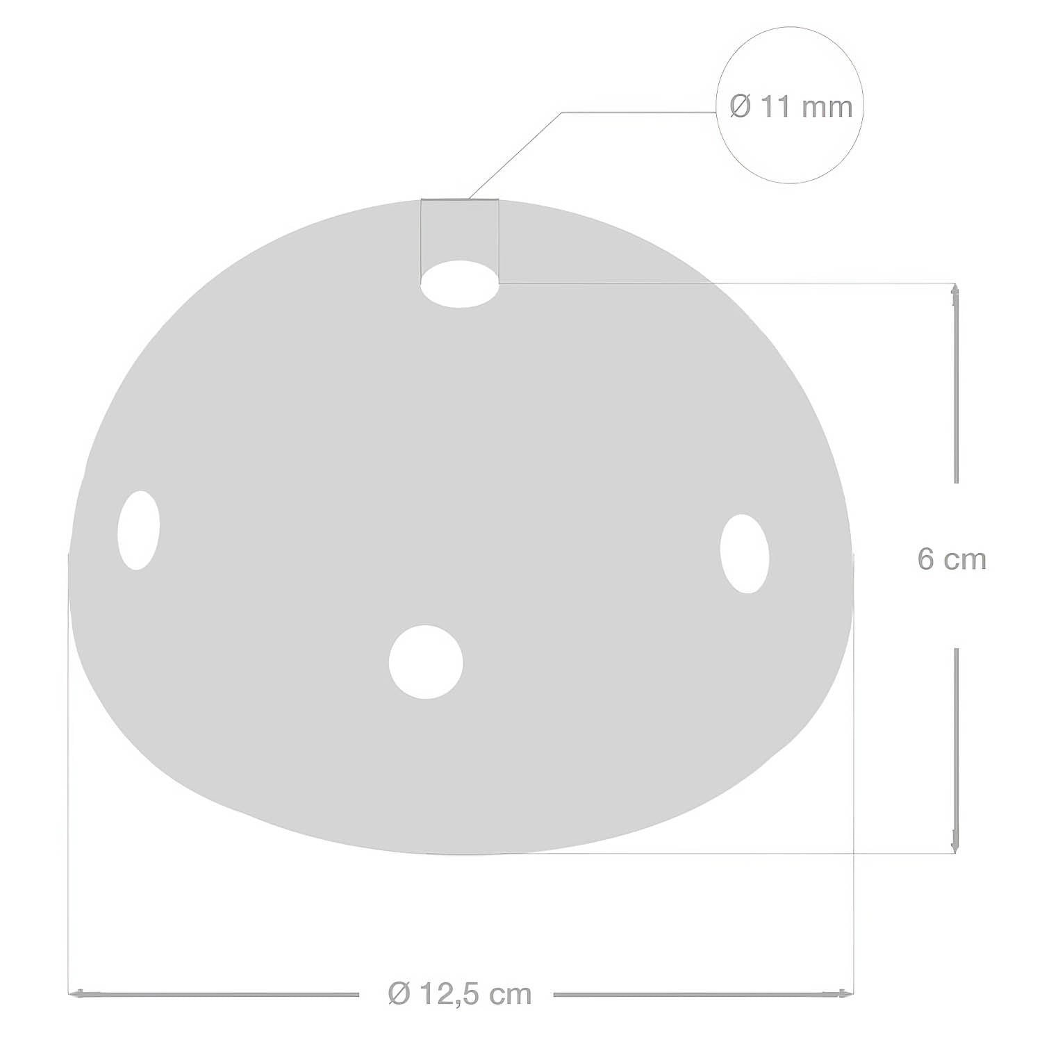 Kit rosone in ceramica a 7 fori - Viola
