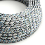 Cavo colorato in tessuto Pixel Palette Ghiaccio - L'Originale Creative Cables, per progetti di illuminazione creativi - RX04
