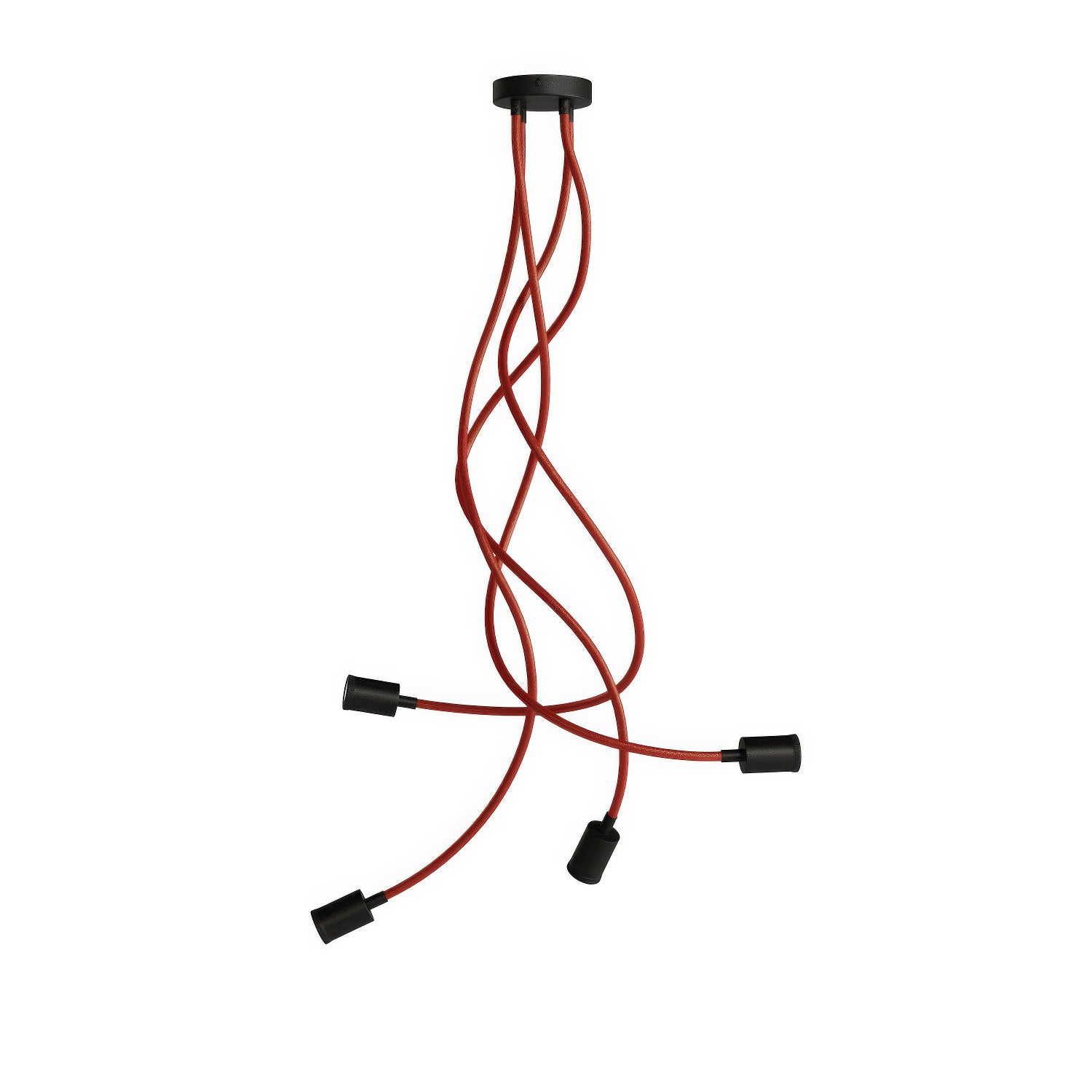 Lampada Mini faretto SPOTLIGHT GU1d0 Flex 90 da soffitto - Nero