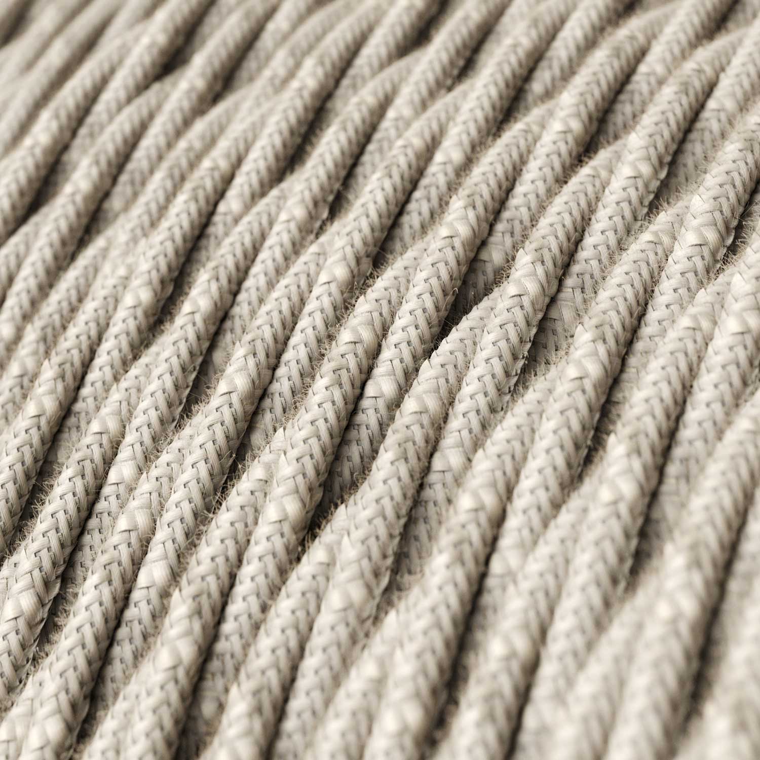 Snake Twisted per paralume - Lampada plug-in con cavo trecciato in tessuto TN01