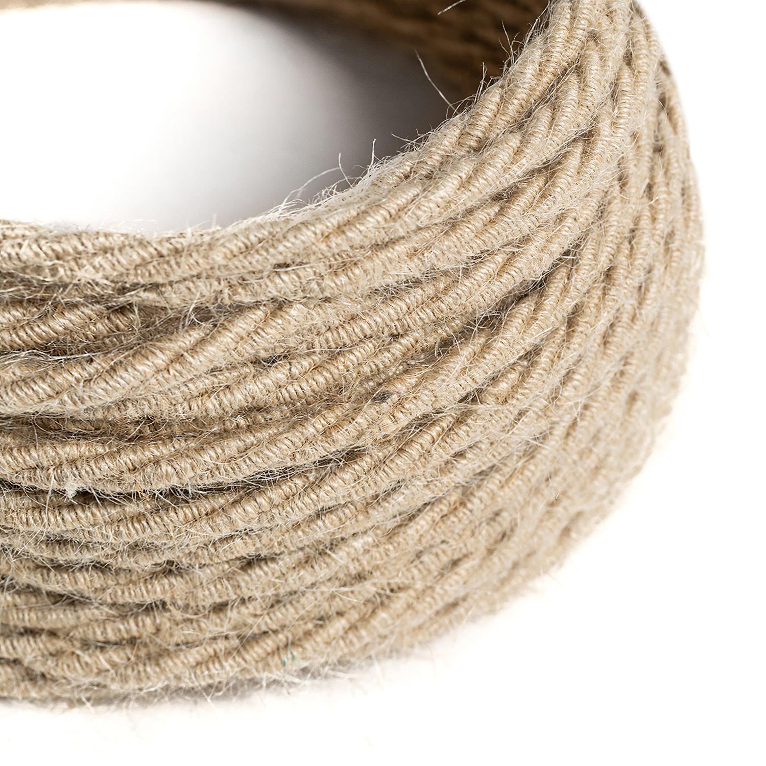 Cavo tessile Juta Naturale - L'Originale Creative-Cables - TN06 trecciato 2x0,75mm / 3x0,75mm