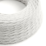 Cavo tessile per illuminazione Bianco Ottico Marlene - L'Originale Creative Cables, pensato per lampade originali - TP01