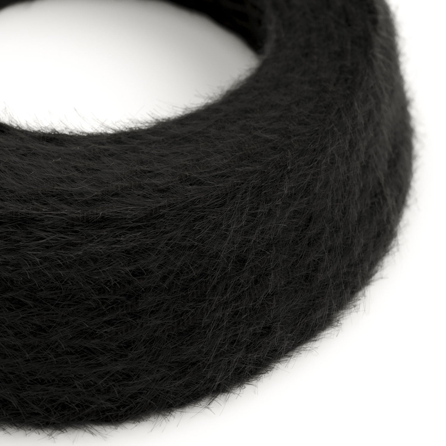 Cavo elettrico in tessuto Nero Carbone Marlene - L'Originale Creative Cables, ideale per lampadari creativi - TP04