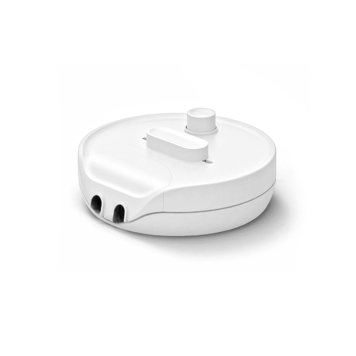 Dimmer universale rotondo con pulsante e morsetto di terra - omologato UL - Bianco