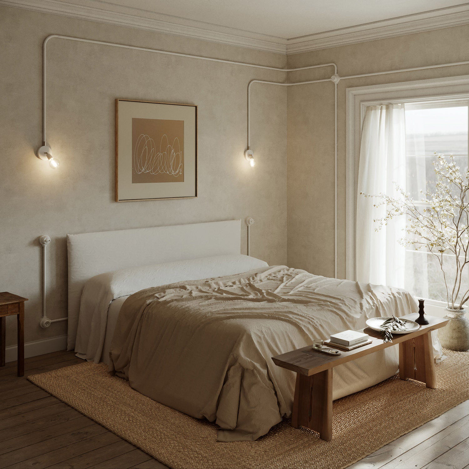 Base in porcellana bianca per presa elettrica e interruttore/deviatore compatibile con Creative-Tubes - da 1 a 4 uscite 3