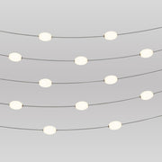 Catena luminosa 12 punti luce da esterno IP67 Grigio - Marina12