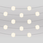 Catena luminosa 12 punti luce da esterno IP67 Grigio - Marina12 Cherry