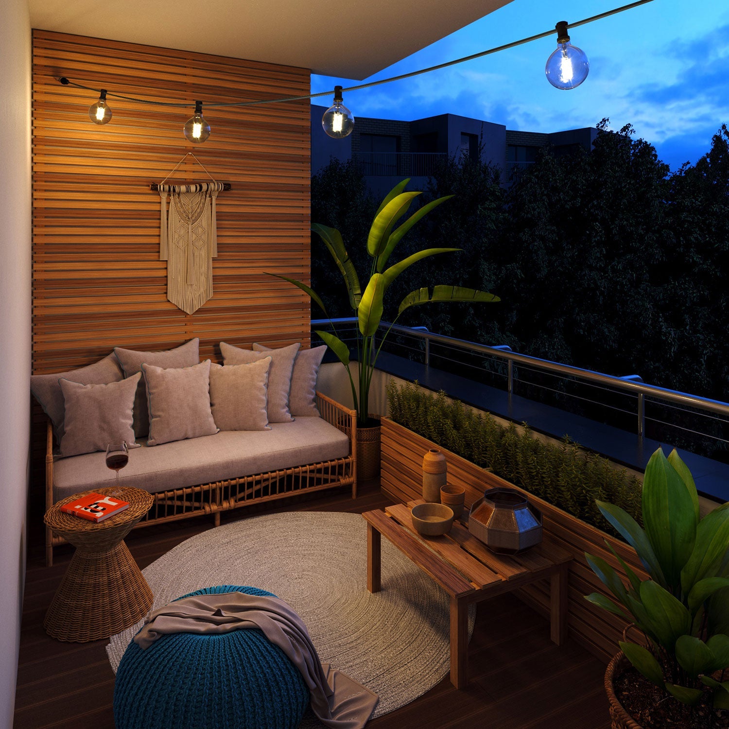 Catenaria Sistema Lumet da 7,5 m con cavo tessile CM03, 5 portalampada, gancio e spina neri - Creative Cables