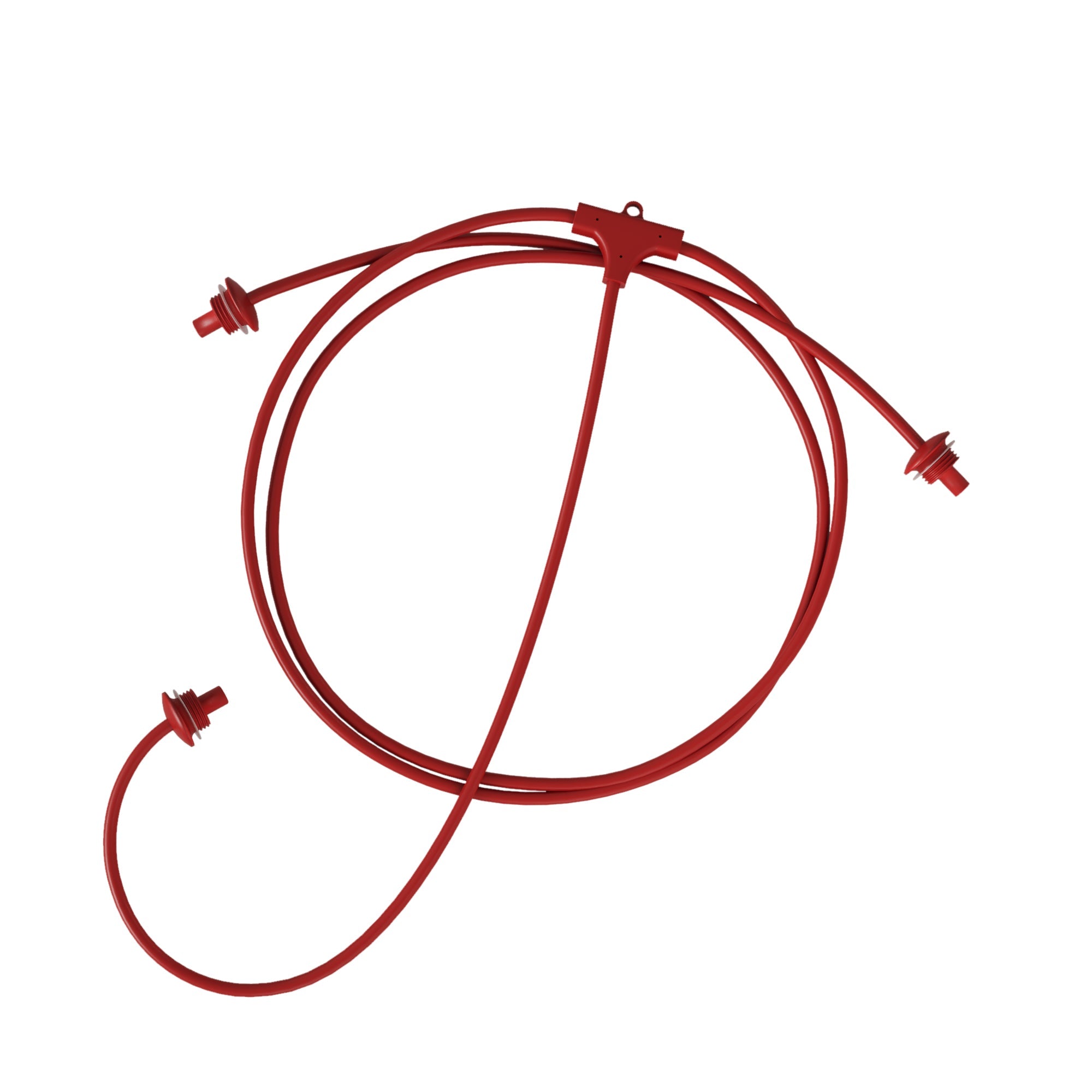 Cavo di connessione tra paralumi con forma a T - Marina - Rosso stella marina