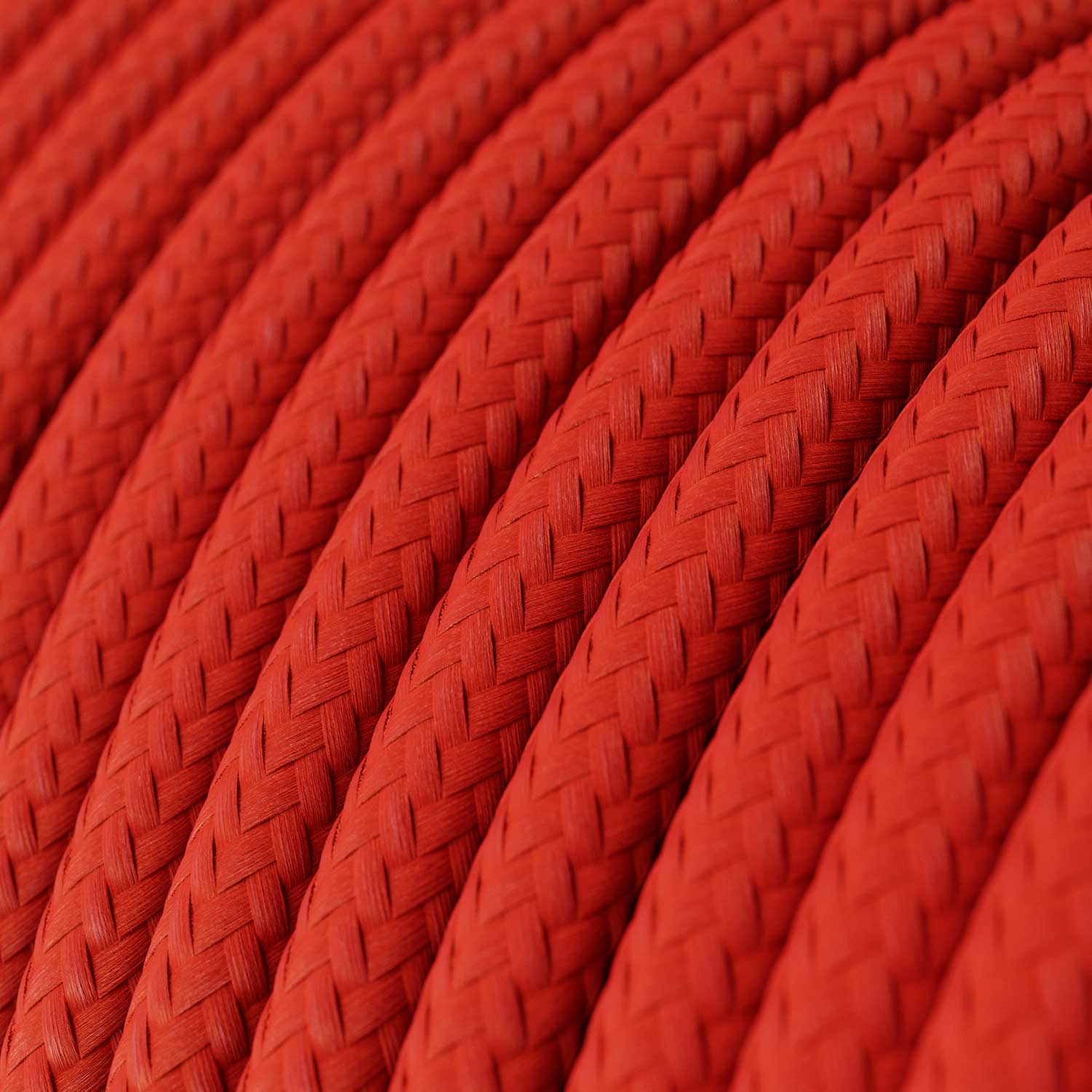 Cavo elettrico UV resistant per esterno rotondo rivestito in tessuto Rosso SM09 - compatibile con Eiva Outdoor IP65 - Creative Cables