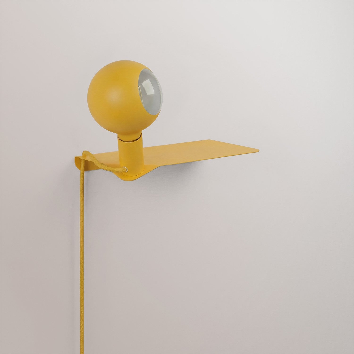 Combo Camo - Lampada con mensola - Giallo - Creative Cables