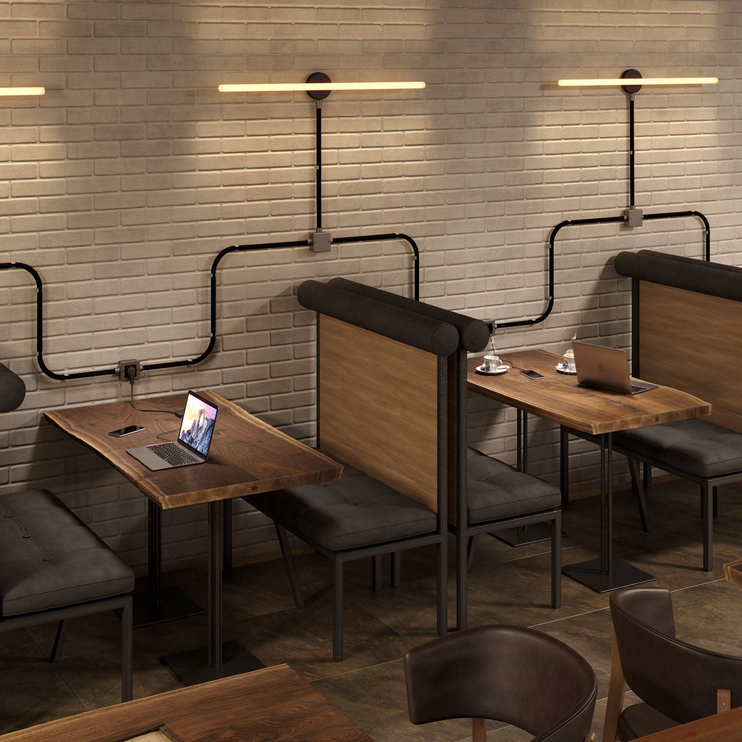 Creative - Tube, diametro 20 mm, rivestito in tessuto effetto Seta RM04 Nero, canalina passacavi modellabile - Creative Cables