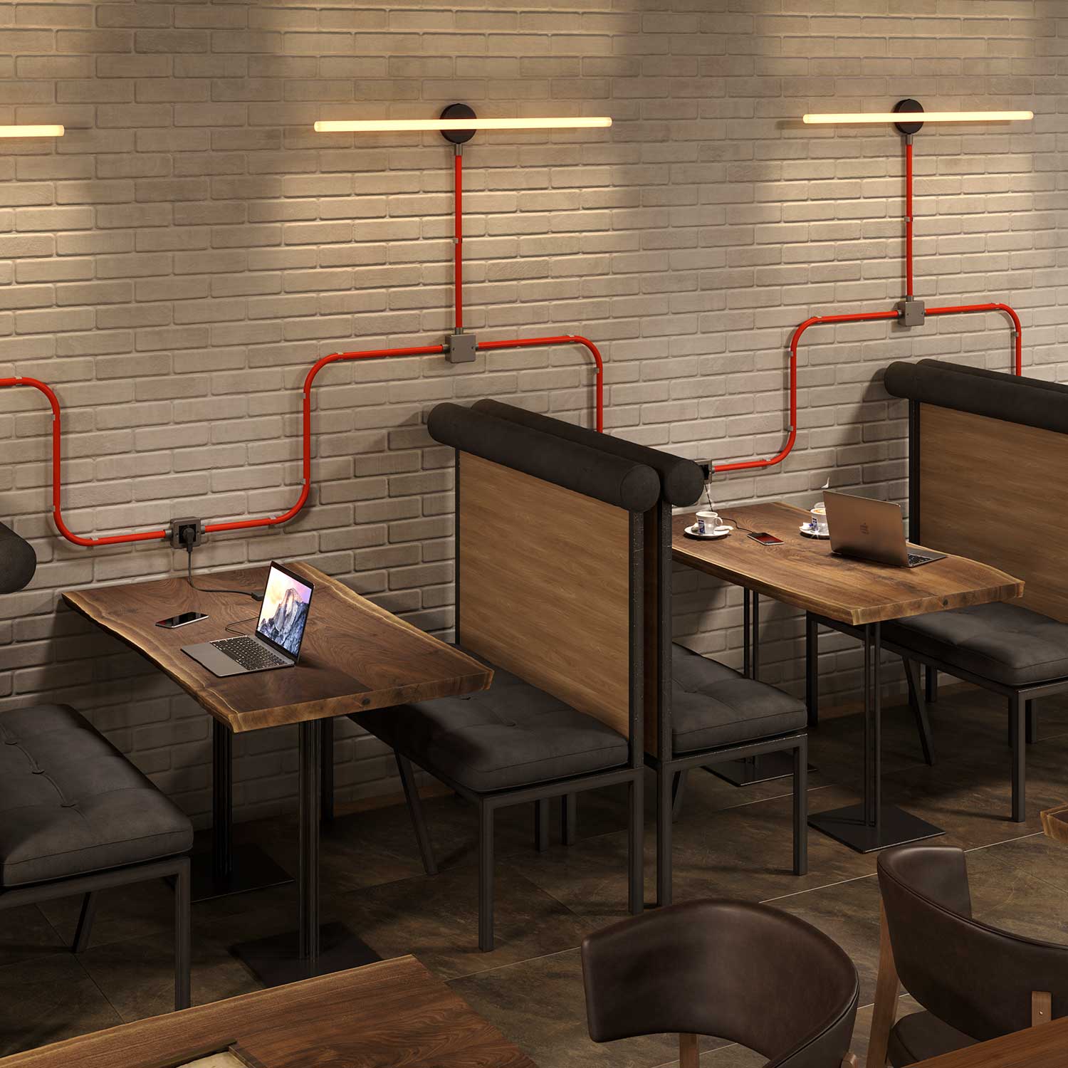 Creative - Tube, diametro 20 mm, rivestito in tessuto RF15 Effetto Seta Arancione Fluo, canalina passacavi modellabile - Creative Cables