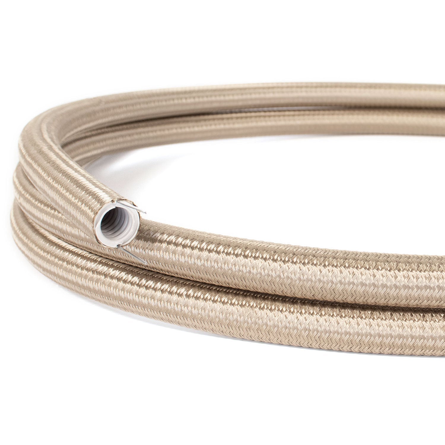 Creative - Tube, diametro 20 mm, rivestito in tessuto RM27 Effetto Seta Cipria, canalina passacavi modellabile - Creative Cables