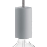 EIVA ELEGANT, kit portalampada per esterno E27 IP65 in silicone per sistema Modulair - Grigio ghiaccio