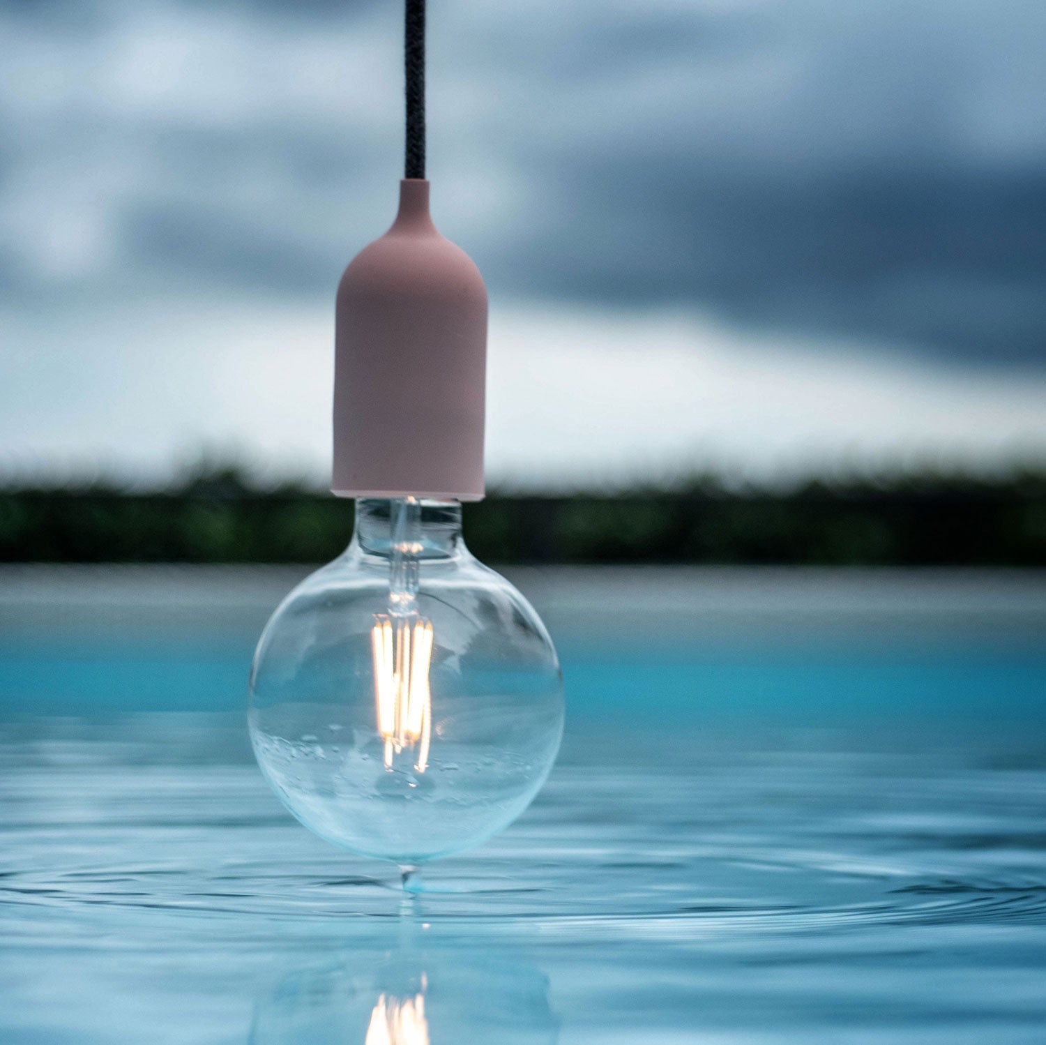 EIVA PASTEL Kit Portalampada IP65 per Esterno in Silicone E27 - Sistema Modulair - Blu carta da zucchero