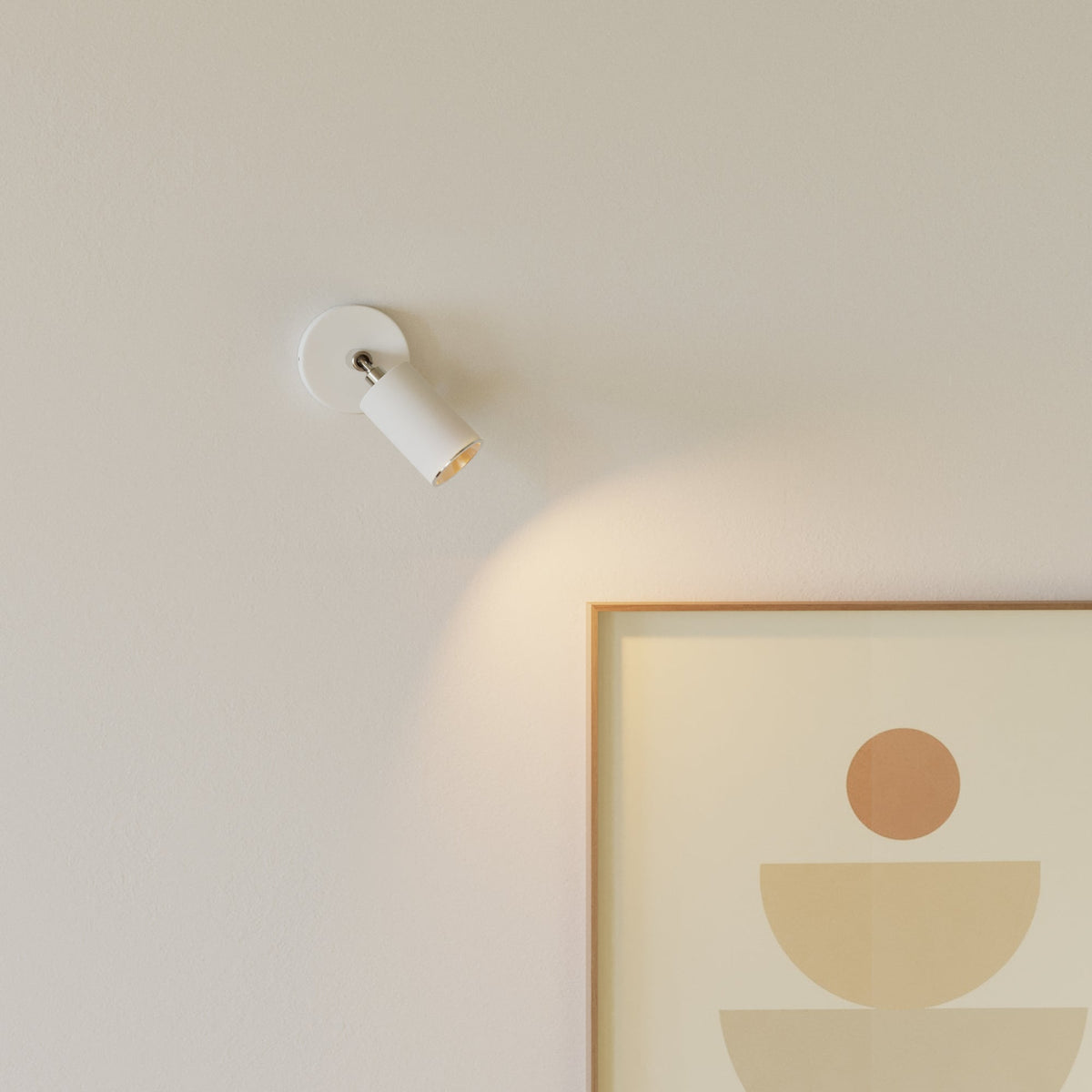 Faretto GU10 orientabile da parete o soffitto Bispot - Bianco opaco / Cromo - Creative Cables