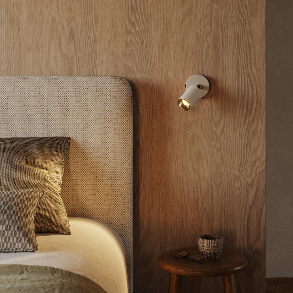 Faretto GU10 orientabile da parete o soffitto Bispot - Bianco opaco / Cromo - Creative Cables