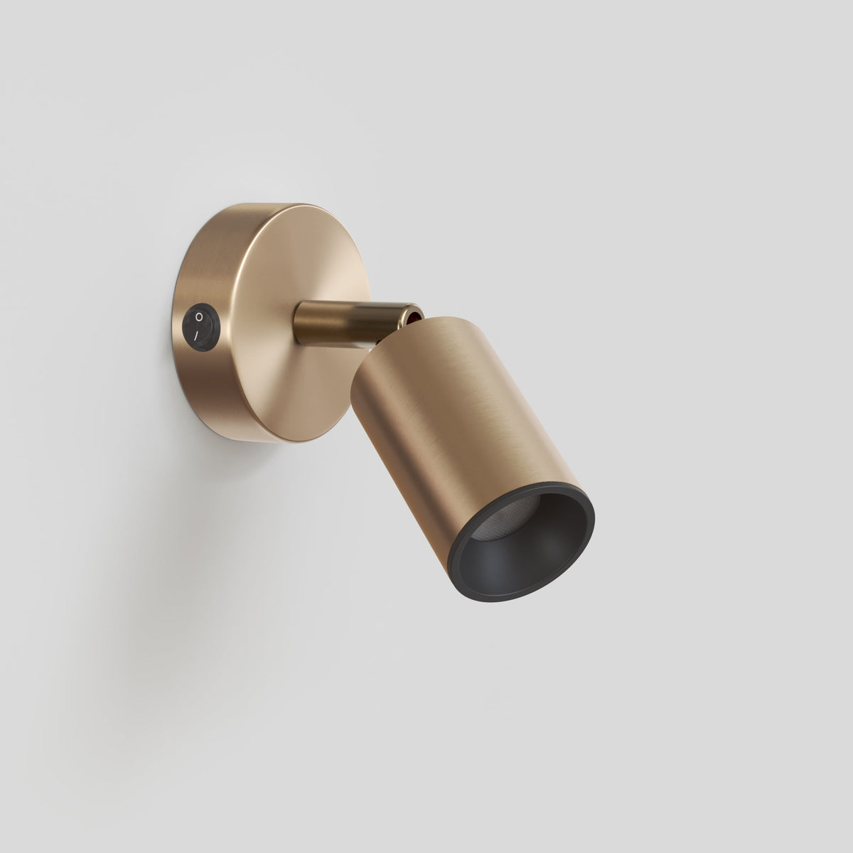 Faretto GU10 orientabile da parete o soffitto Bispot - Bronzo satinato / Nero - Creative Cables