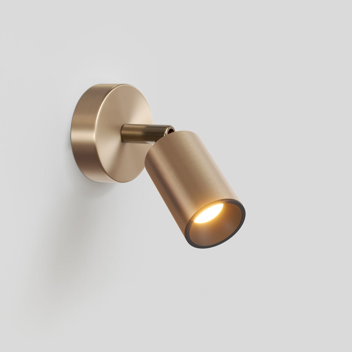 Faretto GU10 orientabile da parete o soffitto Bispot - Bronzo satinato / Nero - Creative Cables