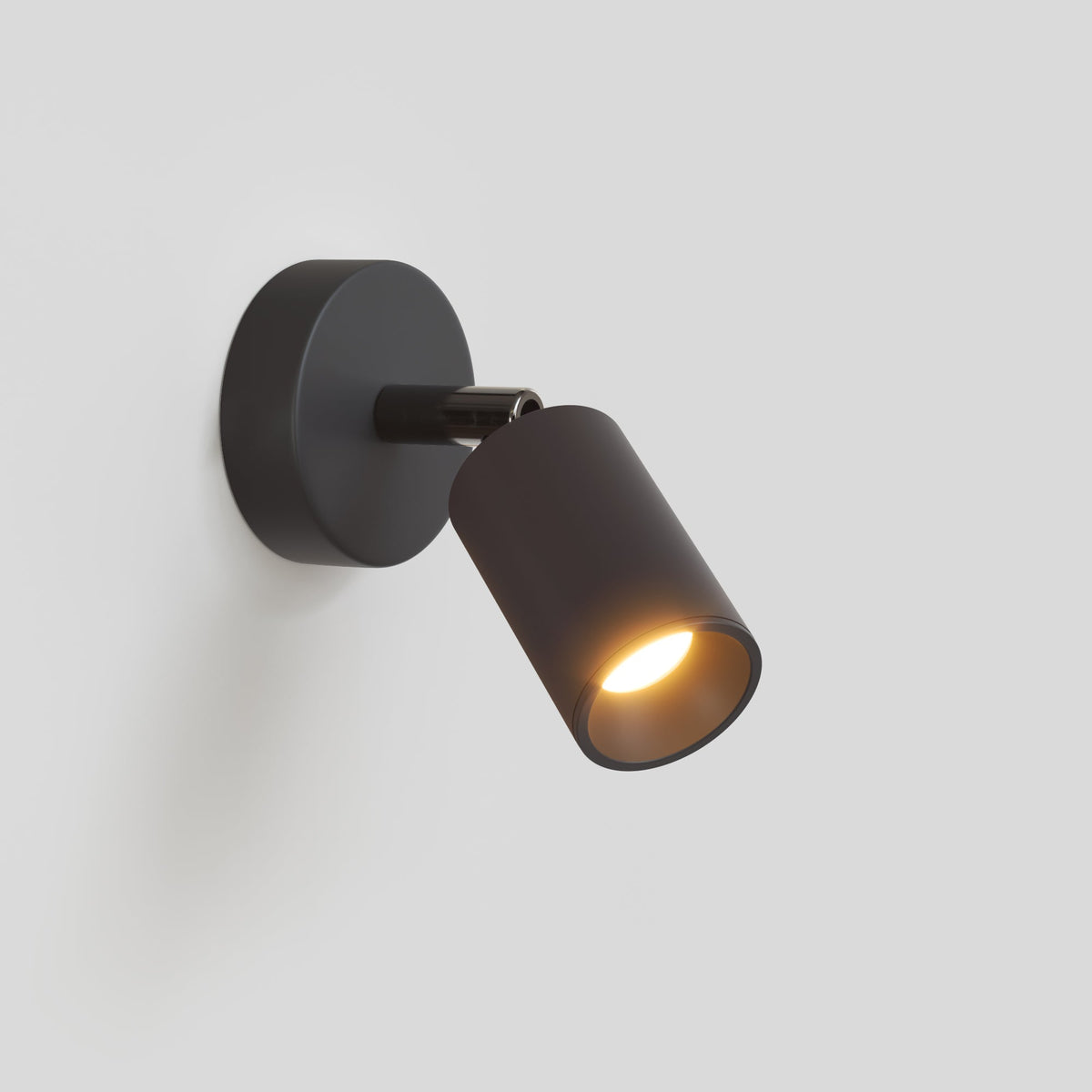 Faretto GU10 orientabile da parete o soffitto Bispot - Nero - Creative Cables