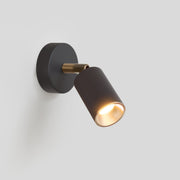 Faretto GU10 orientabile da parete o soffitto Bispot - Nero / Bronzo satinato - Creative Cables