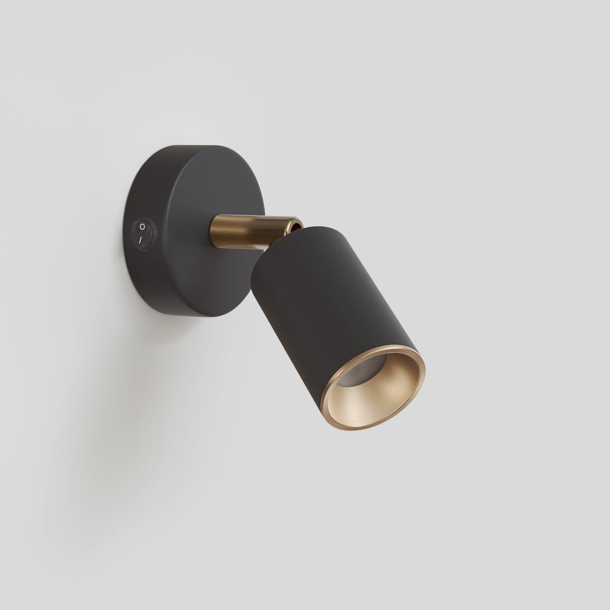 Faretto GU10 orientabile da parete o soffitto Bispot - Nero / Bronzo satinato - Creative Cables