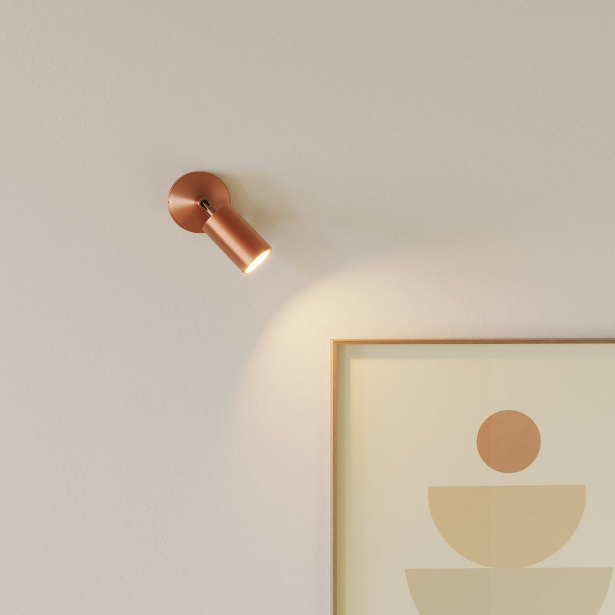 Faretto GU10 orientabile da parete o soffitto Bispot - Rame satinato - Creative Cables