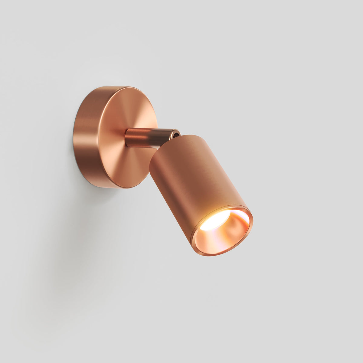 Faretto GU10 orientabile da parete o soffitto Bispot - Rame satinato - Creative Cables