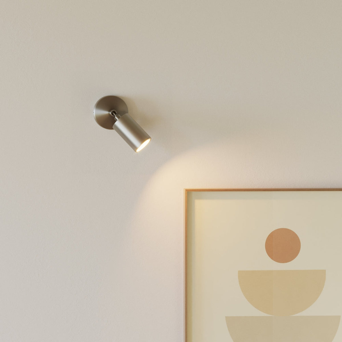 Faretto GU10 orientabile da parete o soffitto Bispot - Titanio satinato - Creative Cables