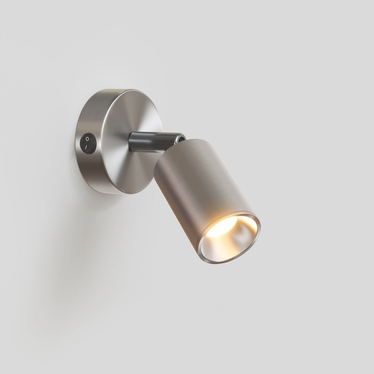 Faretto GU10 orientabile da parete o soffitto Bispot - Titanio satinato - Creative Cables