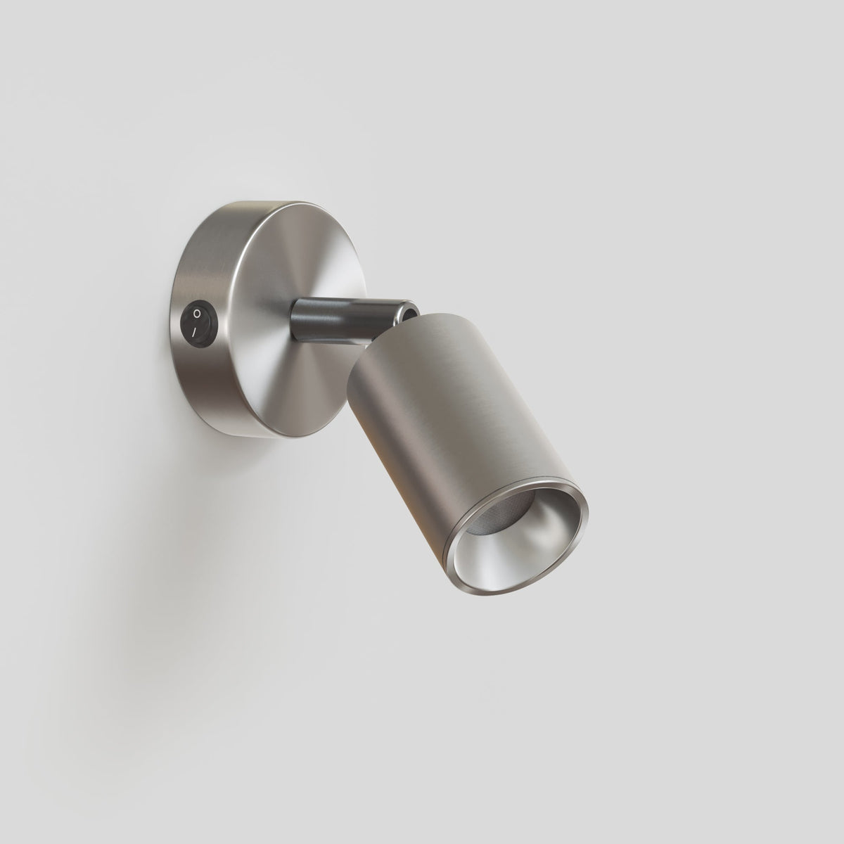 Faretto GU10 orientabile da parete o soffitto Bispot - Titanio satinato - Creative Cables