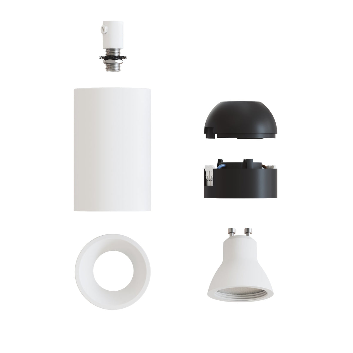 Faretto GU10 Spotlight LED Bispot - Bianco opaco - Creative Cables