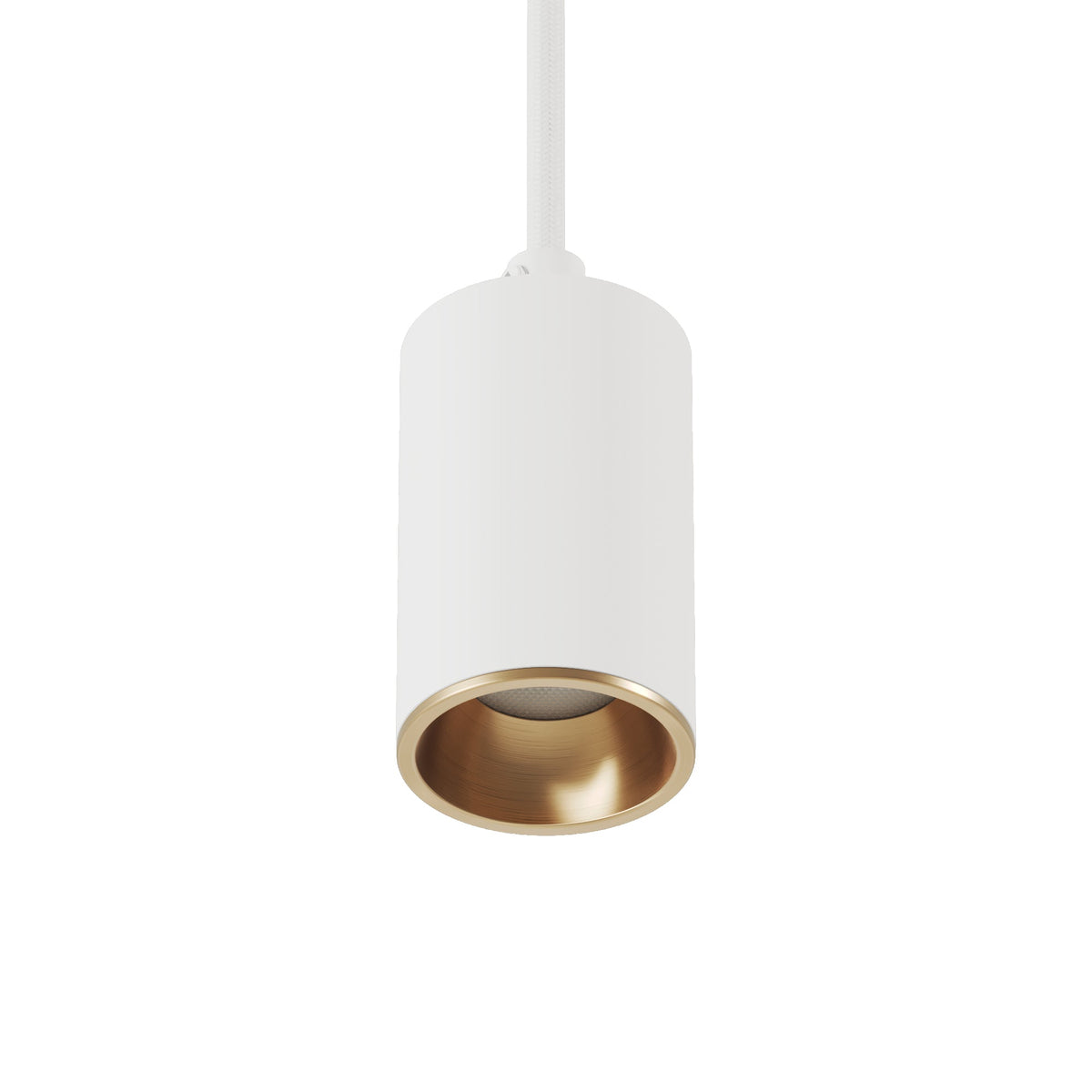 Faretto GU10 Spotlight LED Bispot - Bianco opaco / Bronzo satinato - Creative Cables