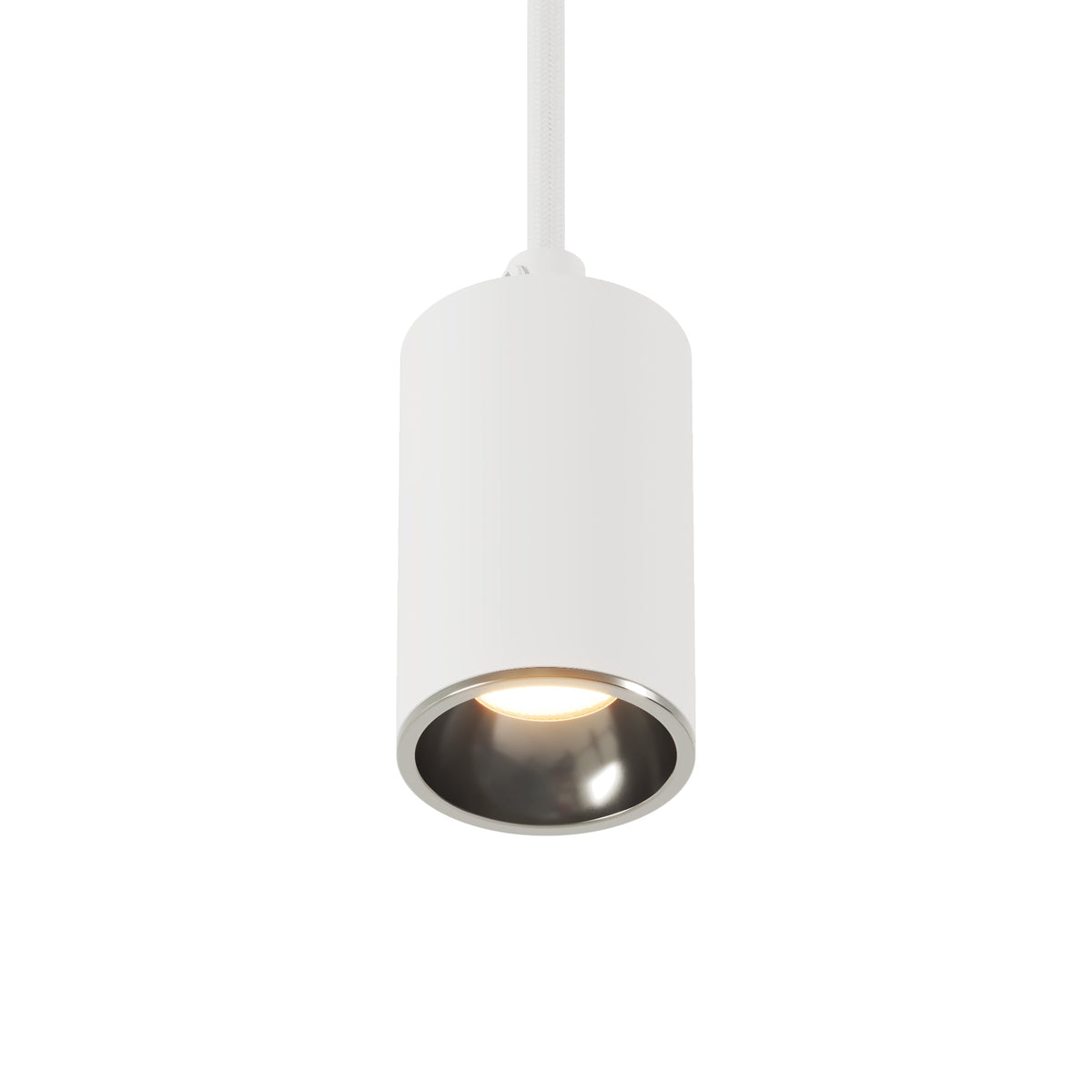 Faretto GU10 Spotlight LED Bispot - Bianco opaco / Cromo - Creative Cables