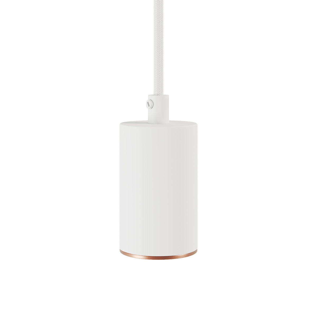 Faretto GU10 Spotlight LED Bispot - Bianco opaco / Rame satinato - Creative Cables