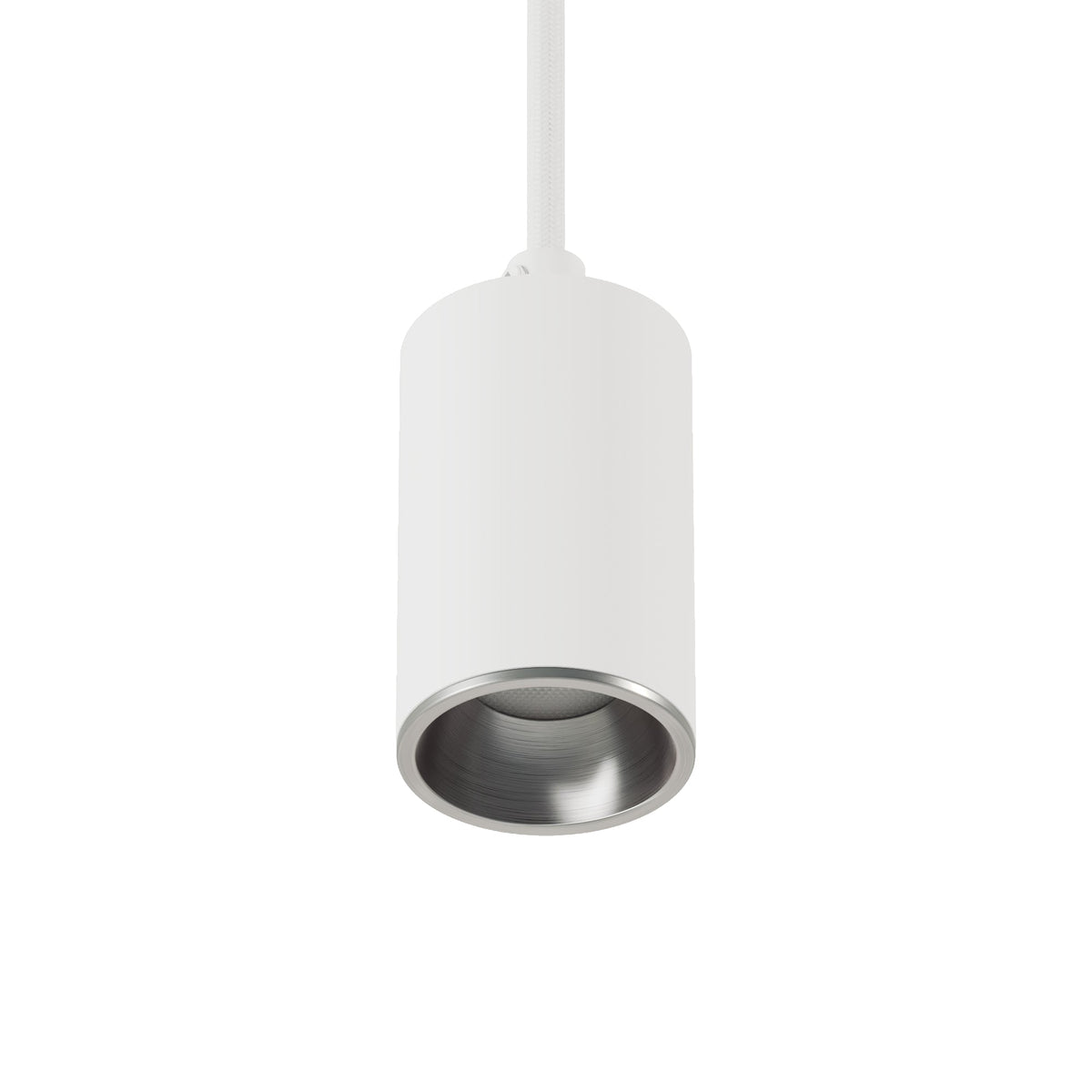 Faretto GU10 Spotlight LED Bispot - Bianco opaco / Titanio satinato - Creative Cables