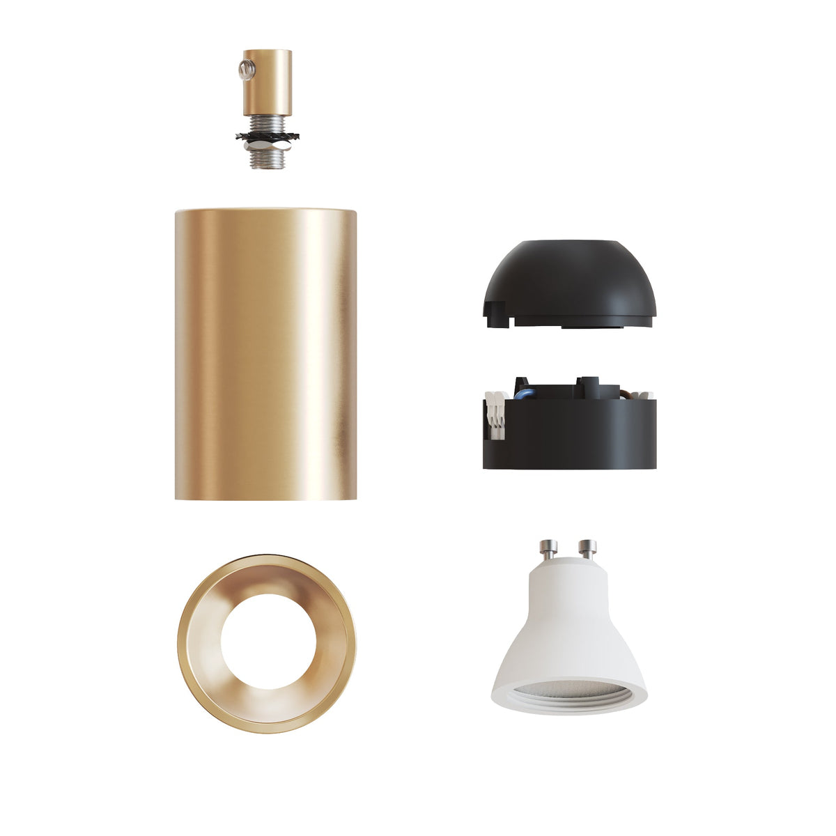 Faretto GU10 Spotlight LED Bispot - Bronzo satinato - Creative Cables